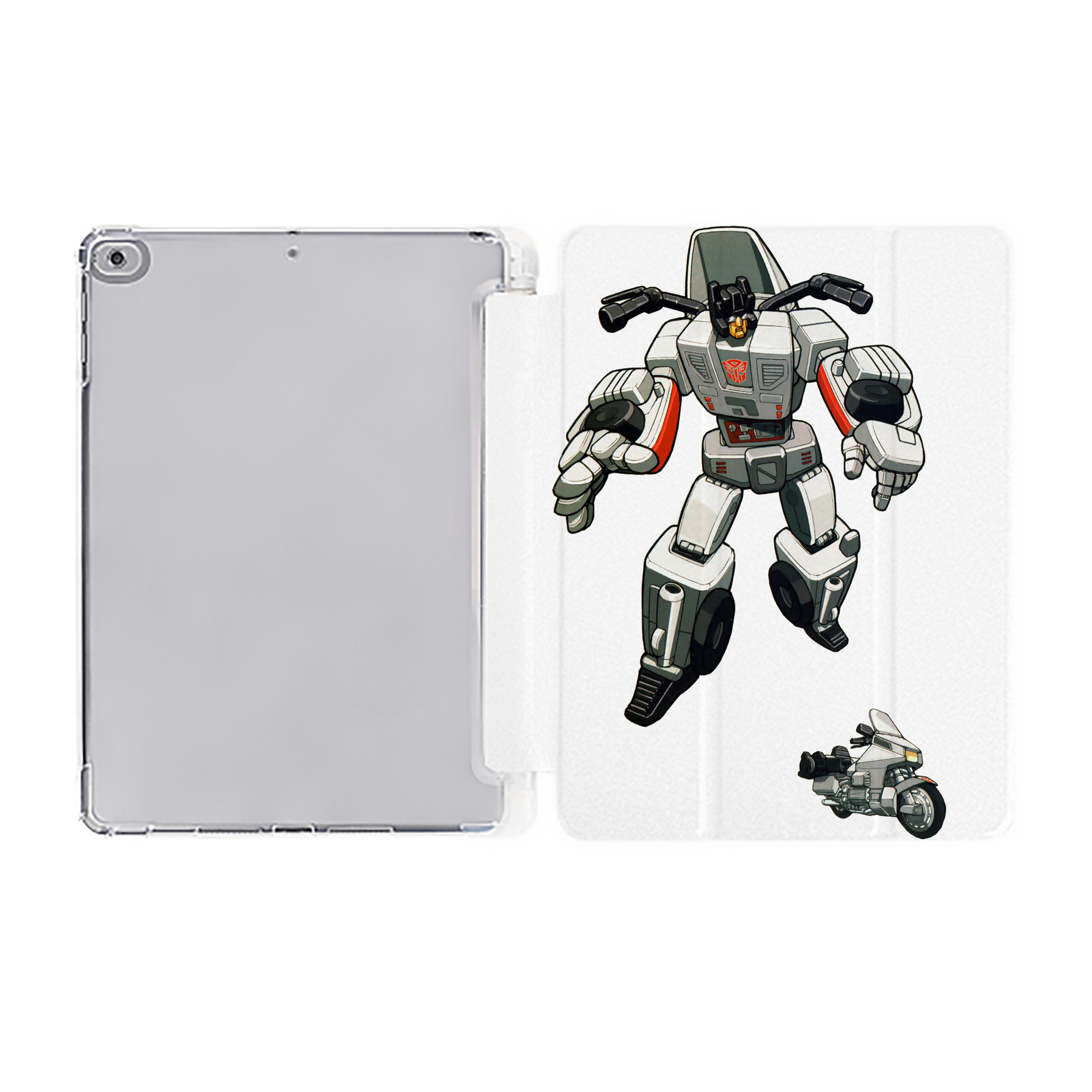 （画像用）  IPad ケース ペン収納付き 三つ折りスタンド PUレザー×シリコン 対応機種9.5/10.5/10.9インチ